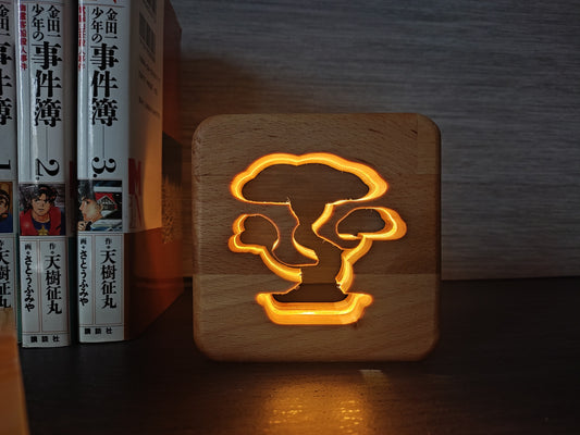Japanischer Bonsai Holz LED Nachtlicht / Dekoration