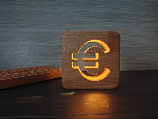 Euro Sign LED Nightlamp