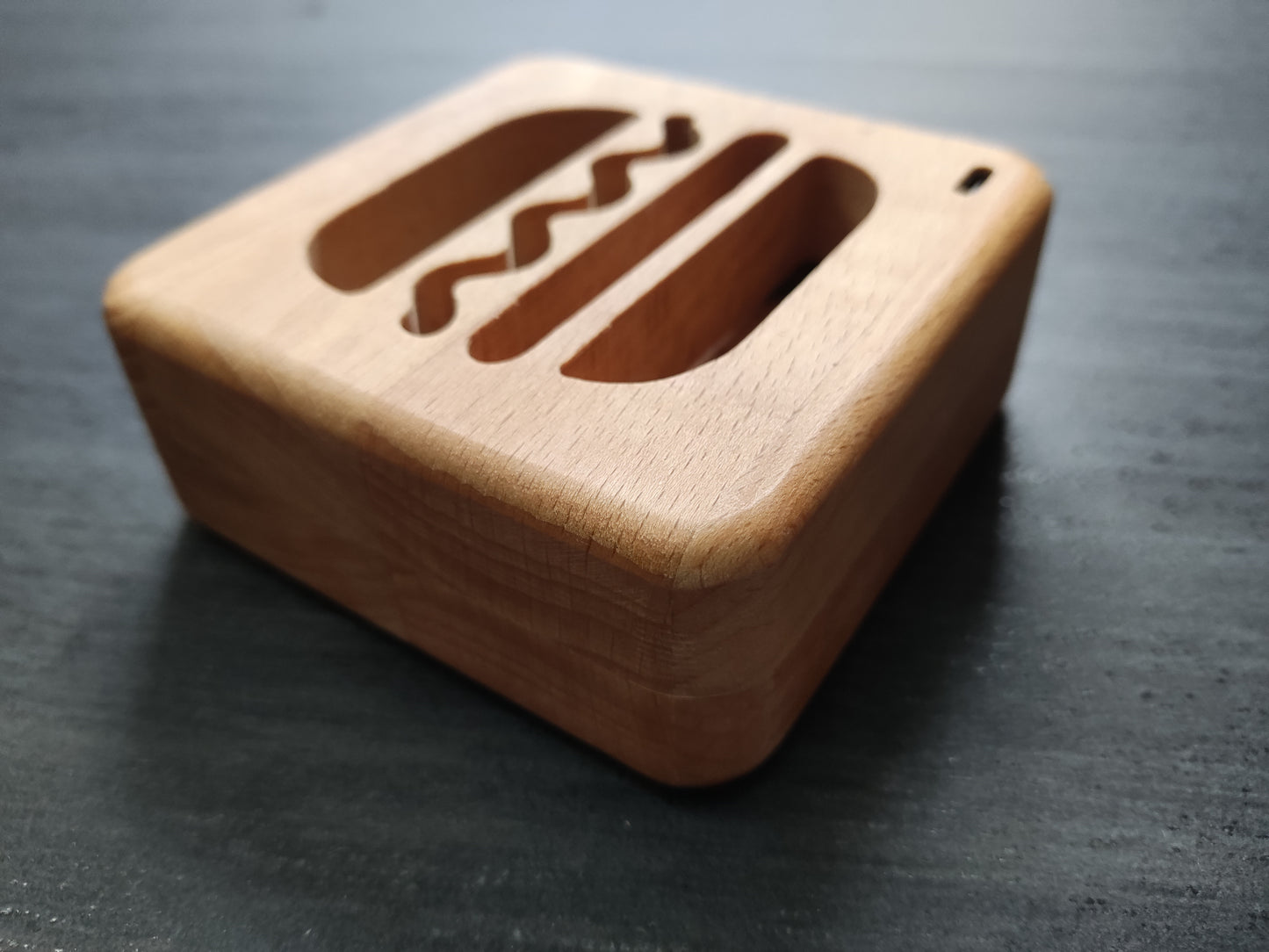 Burger Holz LED Nachtlicht / Dekoration