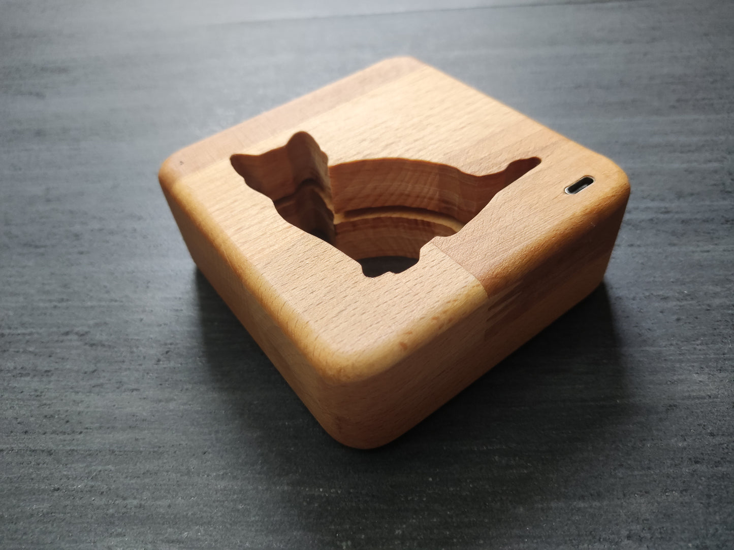 Katze (sitzend) Holz LED Nachtlicht / Dekoration