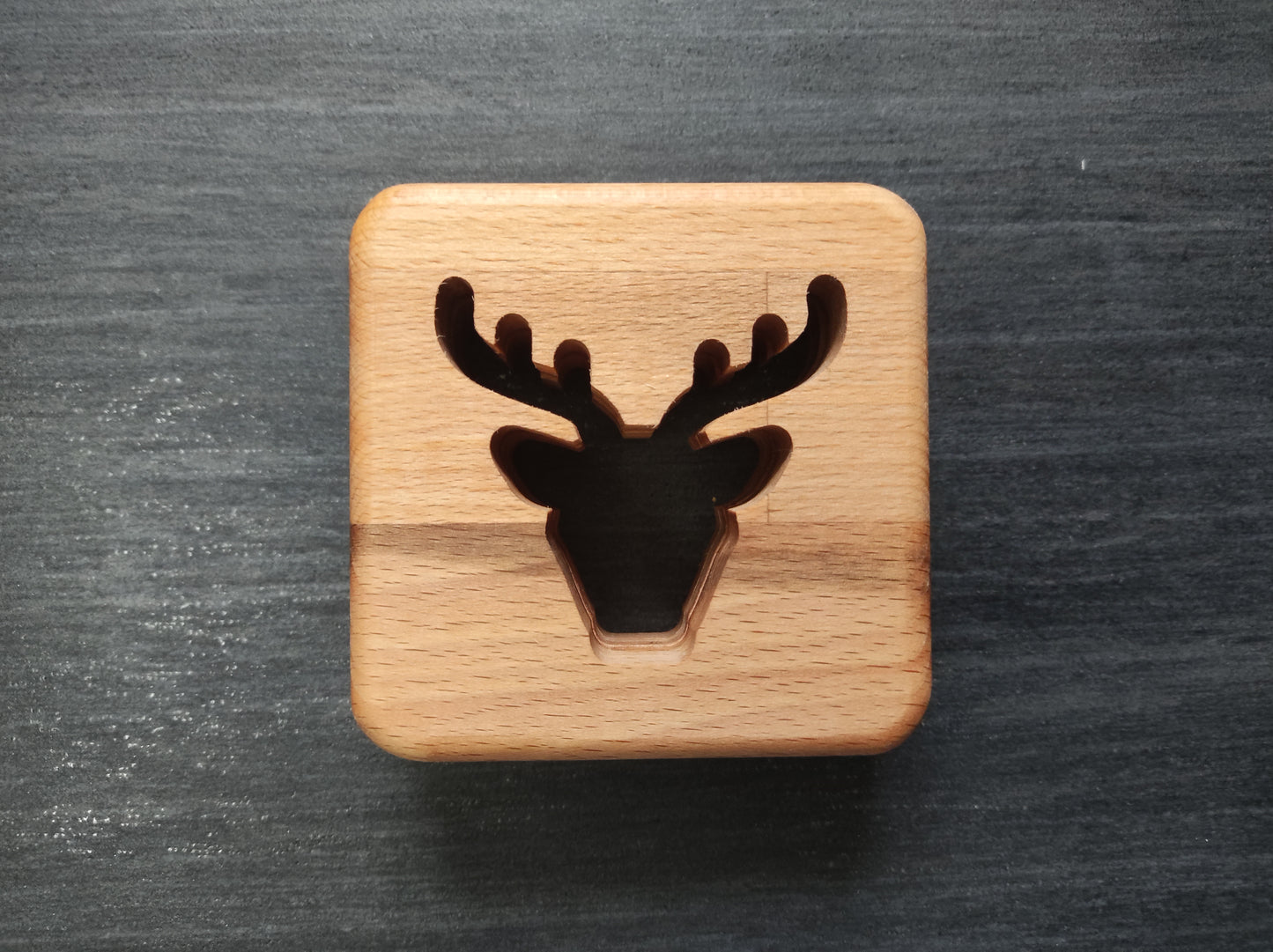 Hirsch Holz LED Nachtlicht / Dekoration