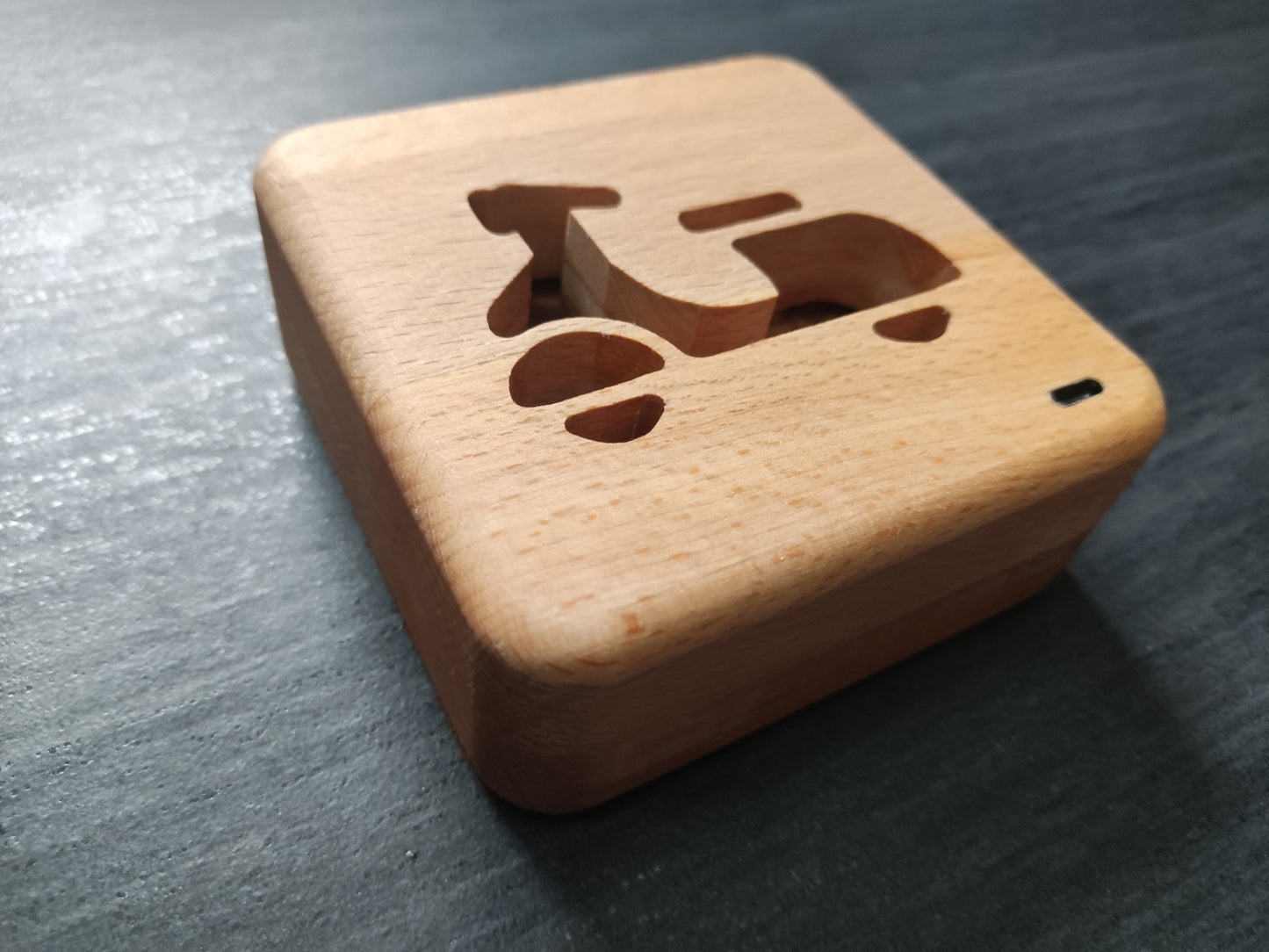 Vespa / Roller Holz LED Nachtlicht / Dekoration