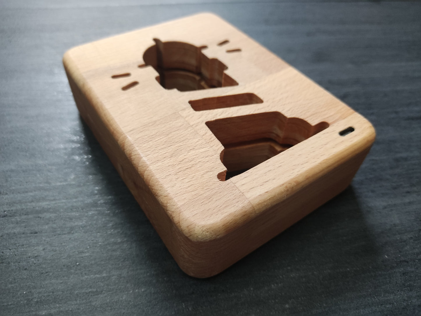 Leuchtturm Holz LED Nachtlicht / Dekoration