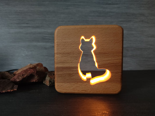 Fox (sitting) LED Nightlamp