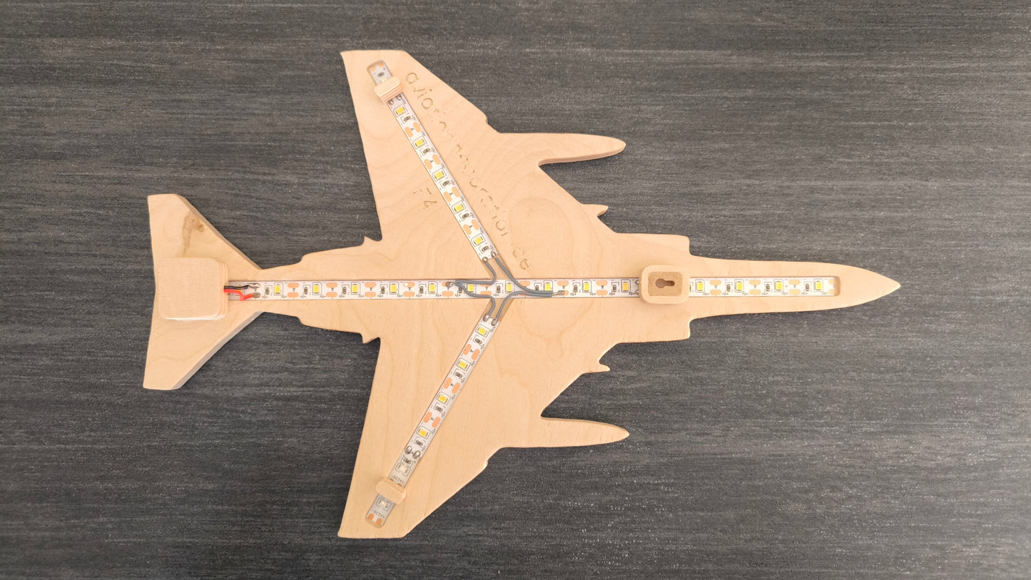 F4 Phantom Holz LED Wanddekoration / Nachtlicht