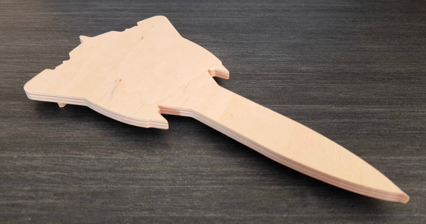 SR71 Blackbird Holz LED Wanddekoration / Nachtlicht