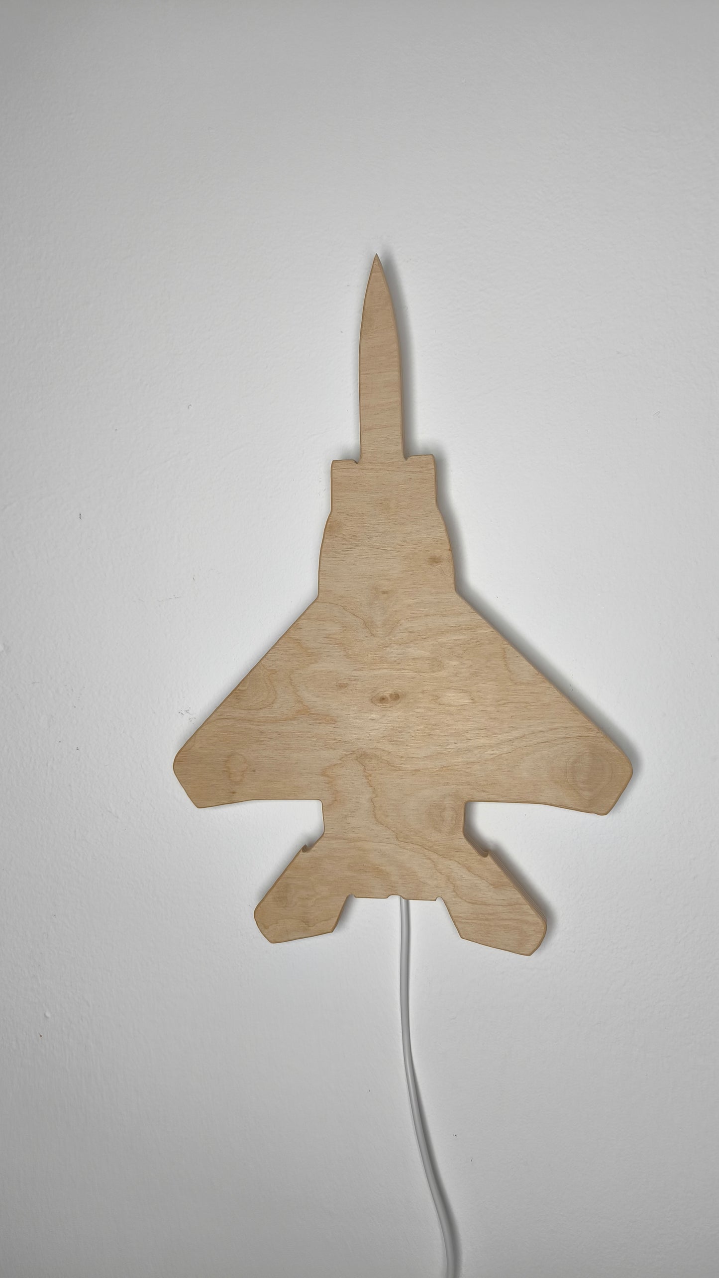 F15 Strike Eagle Holz LED Wanddekoration / Nachtlicht
