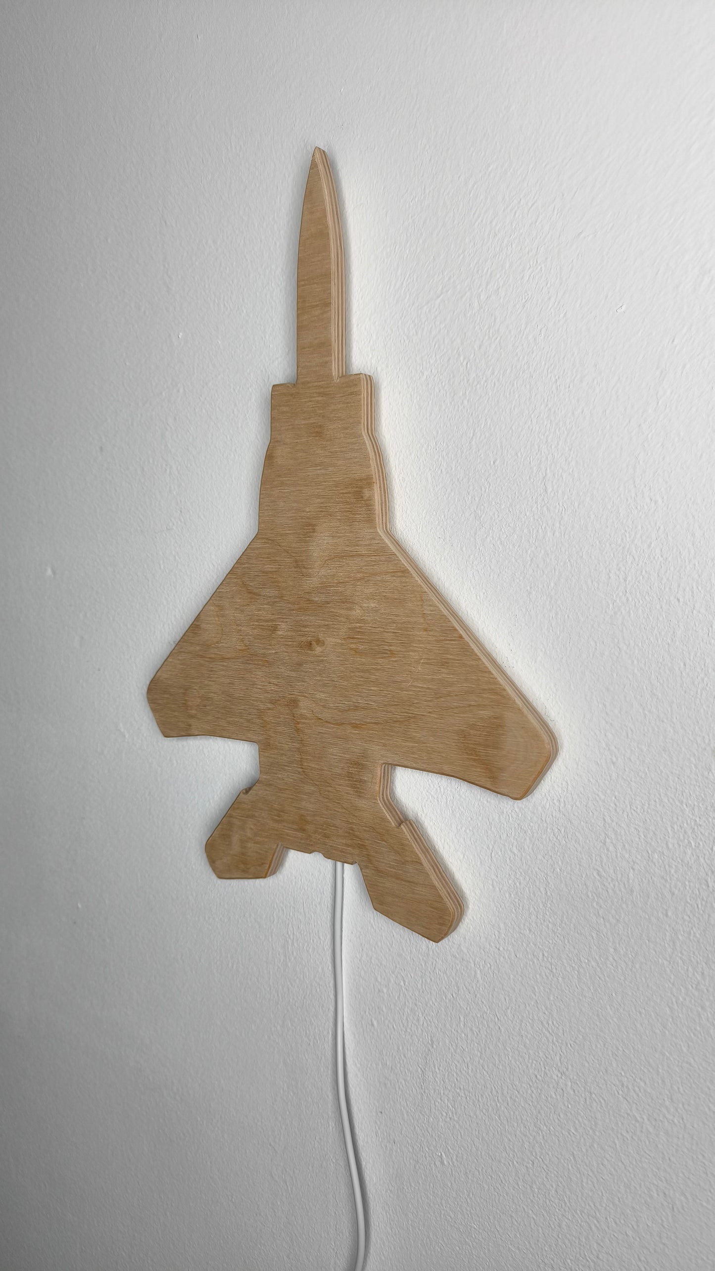 F15 Strike Eagle Holz LED Wanddekoration / Nachtlicht