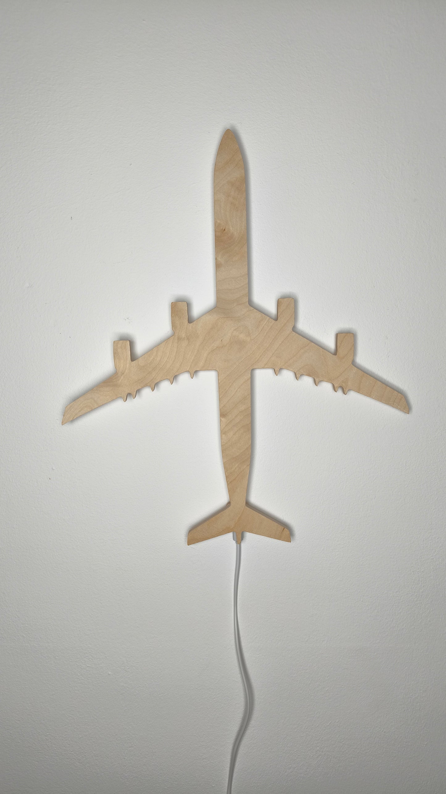 Airbus A340 A340-600 Holz LED Wanddekoration / Nachtlicht