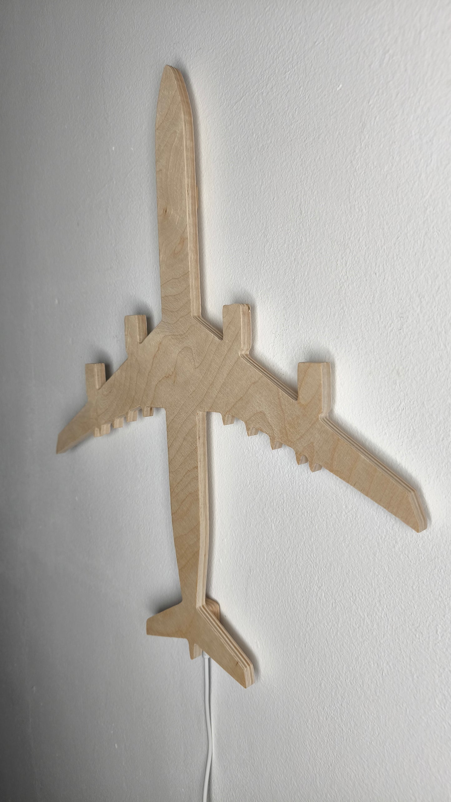 Airbus A340 A340-600 Holz LED Wanddekoration / Nachtlicht