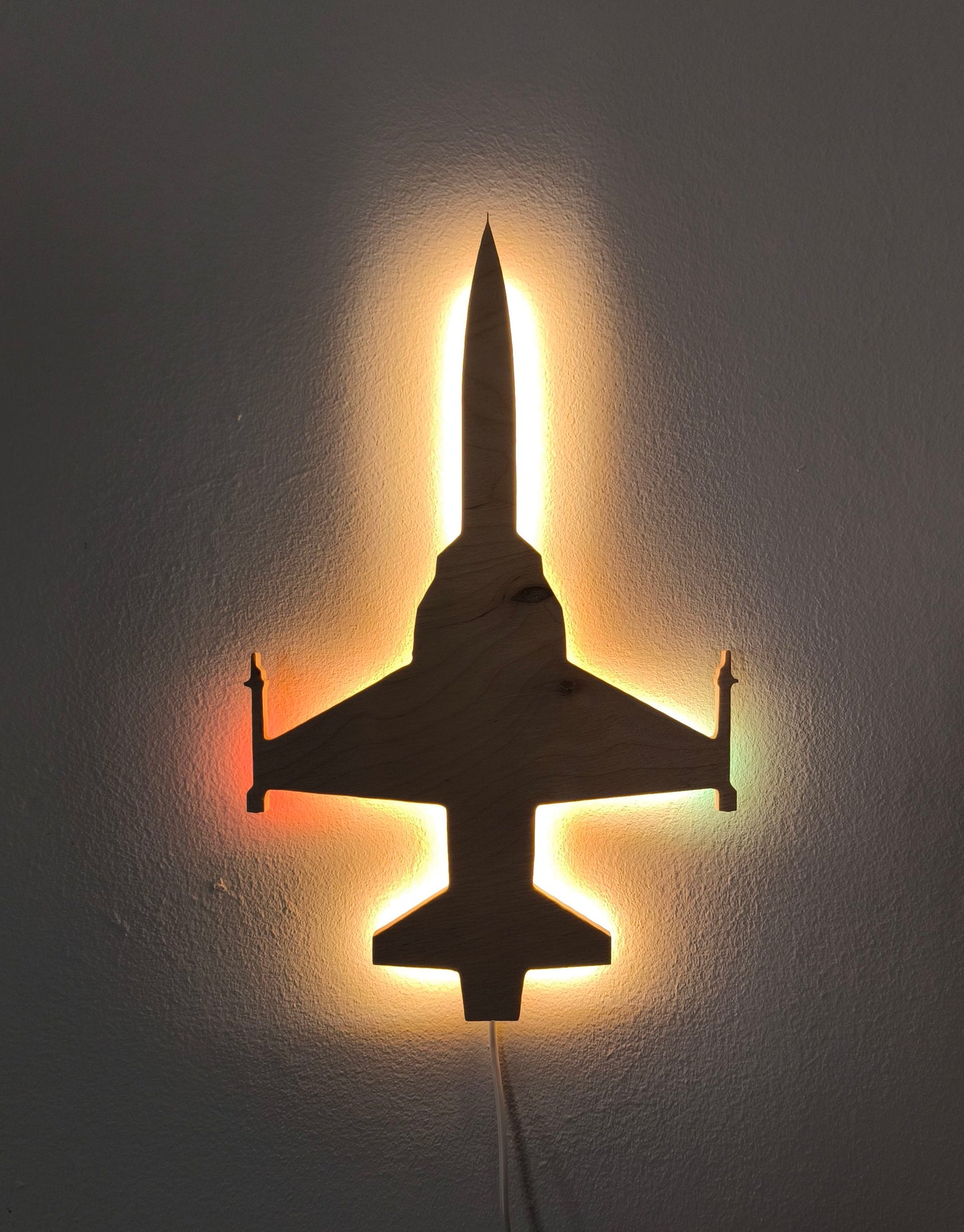 F5 Tiger Holz LED Wanddekoration / Nachtlicht