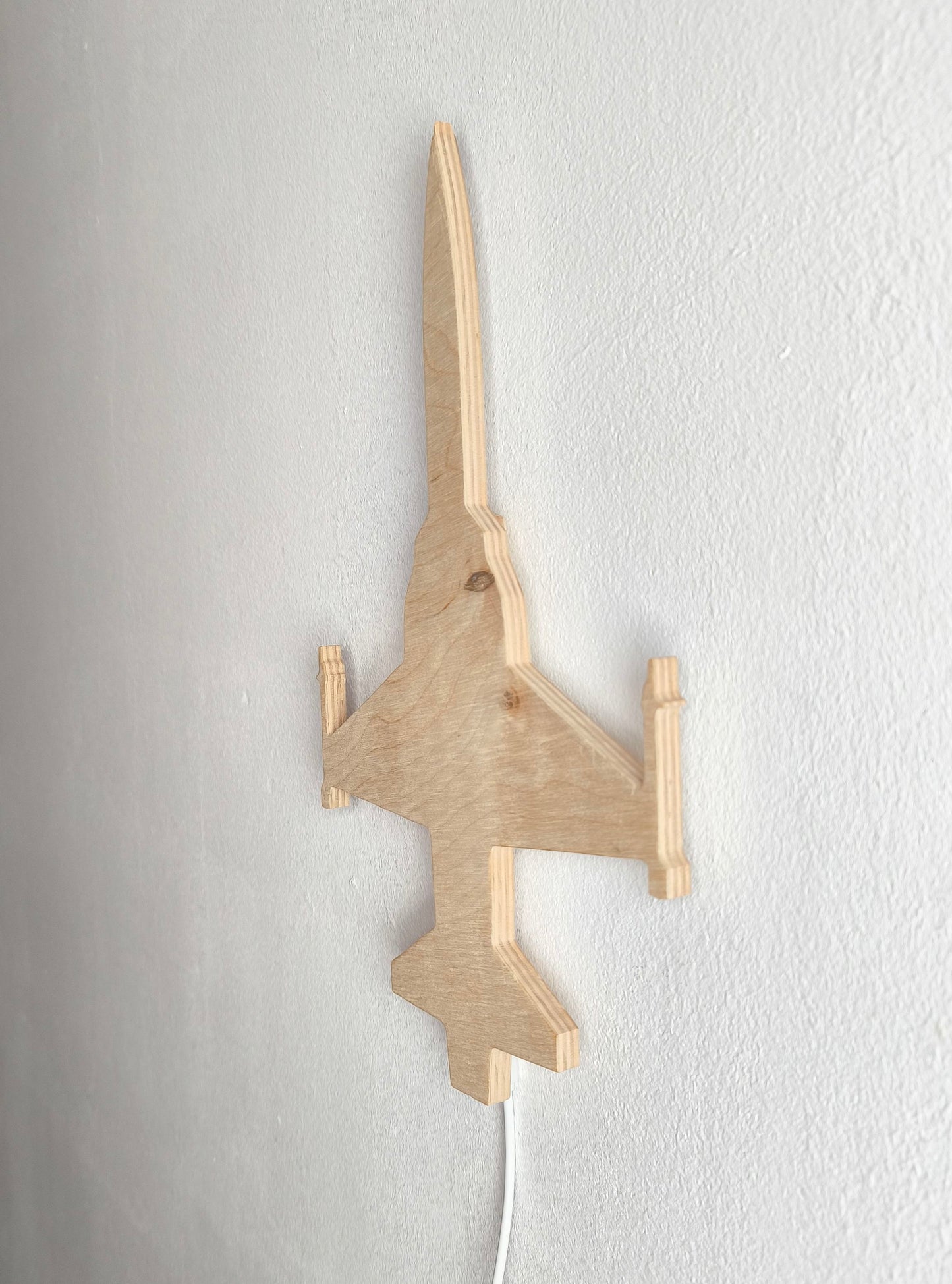 F5 Tiger Holz LED Wanddekoration / Nachtlicht