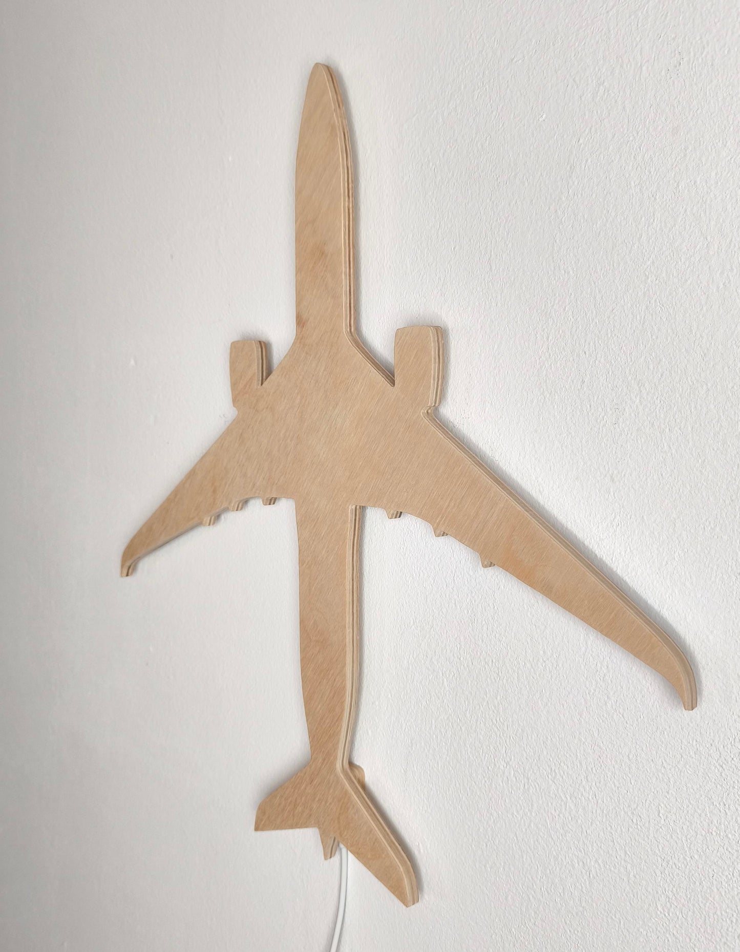 Airbus A350 Holz LED Wanddekoration / Nachtlicht