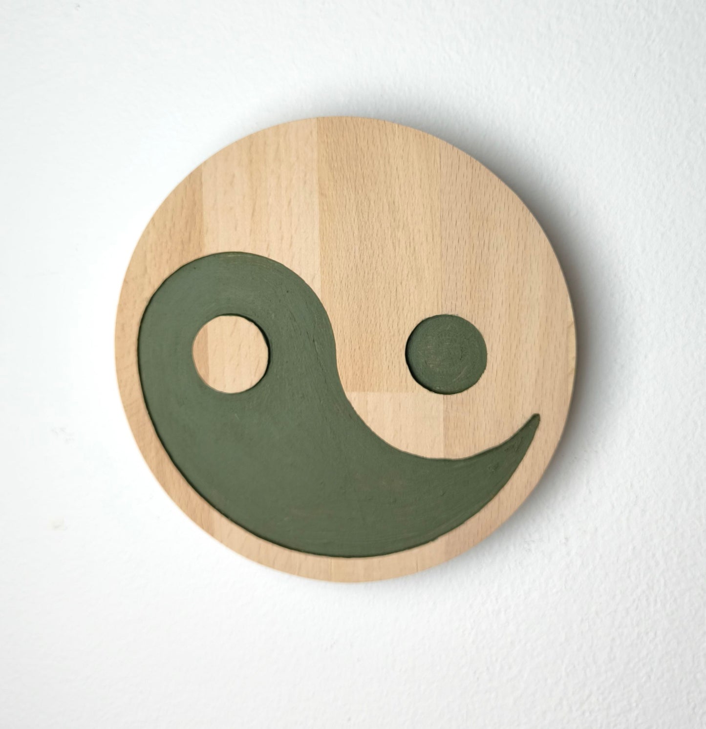 Yin Yang 29cm wooden decoration
