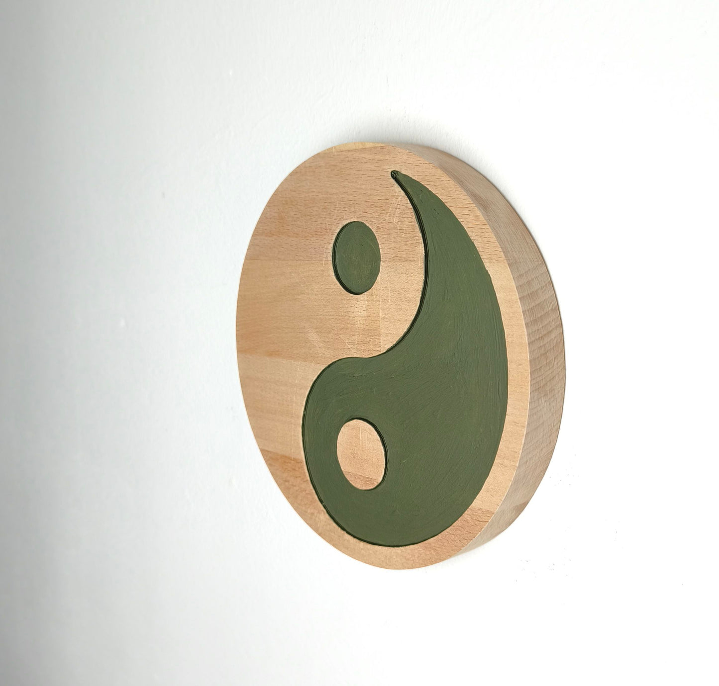 Yin Yang 16cm wooden decoration