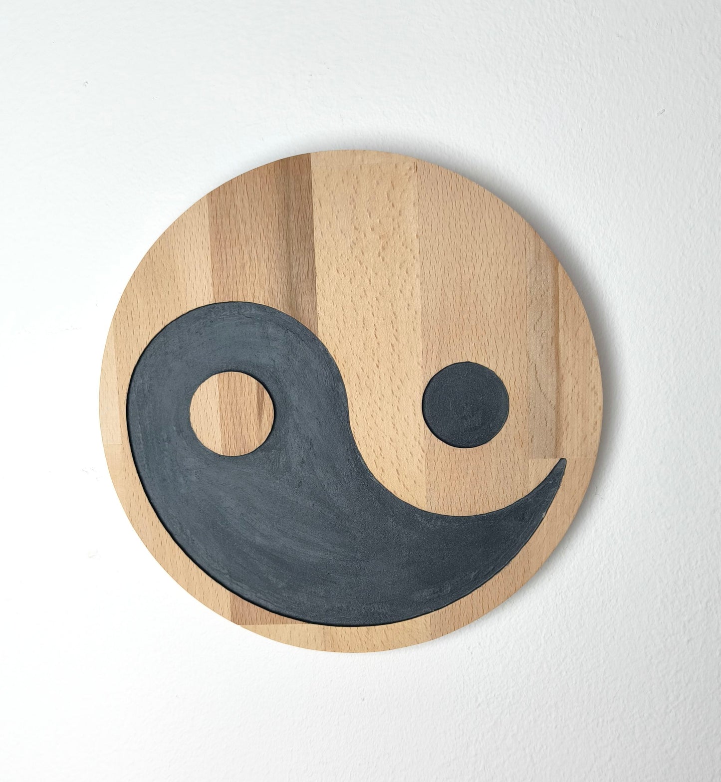 Yin Yang 29cm wooden decoration