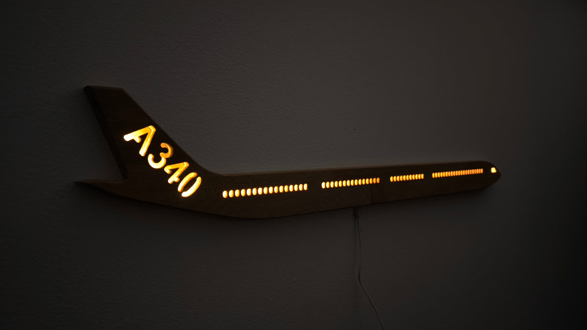 Airbus A340 A340-600 XXL (1:97)  LED Wall Decoration