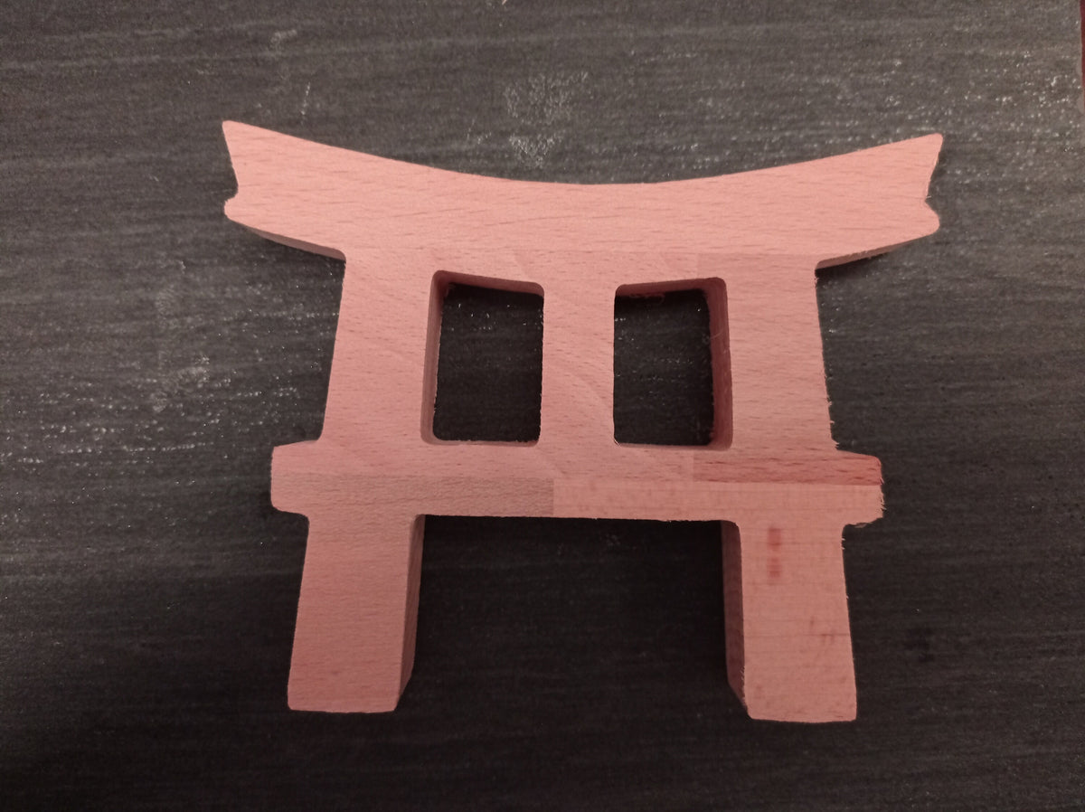 Japanese Torii Candle Light Holder made of wood.