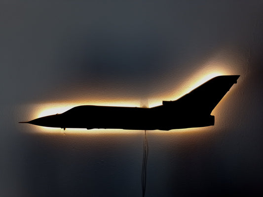 Panavia Tornado PA-200 Holz LED Wanddekoration / Nachtlicht (Seitenansicht)